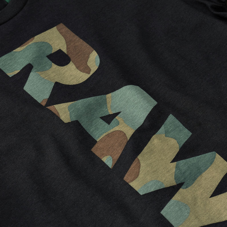 G-Star RAW® Camiseta Negro detail shot
