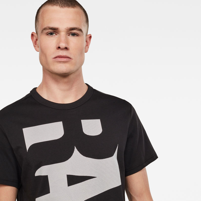 G-Star RAW® Mose Art Regular T-Shirt Black detail shot