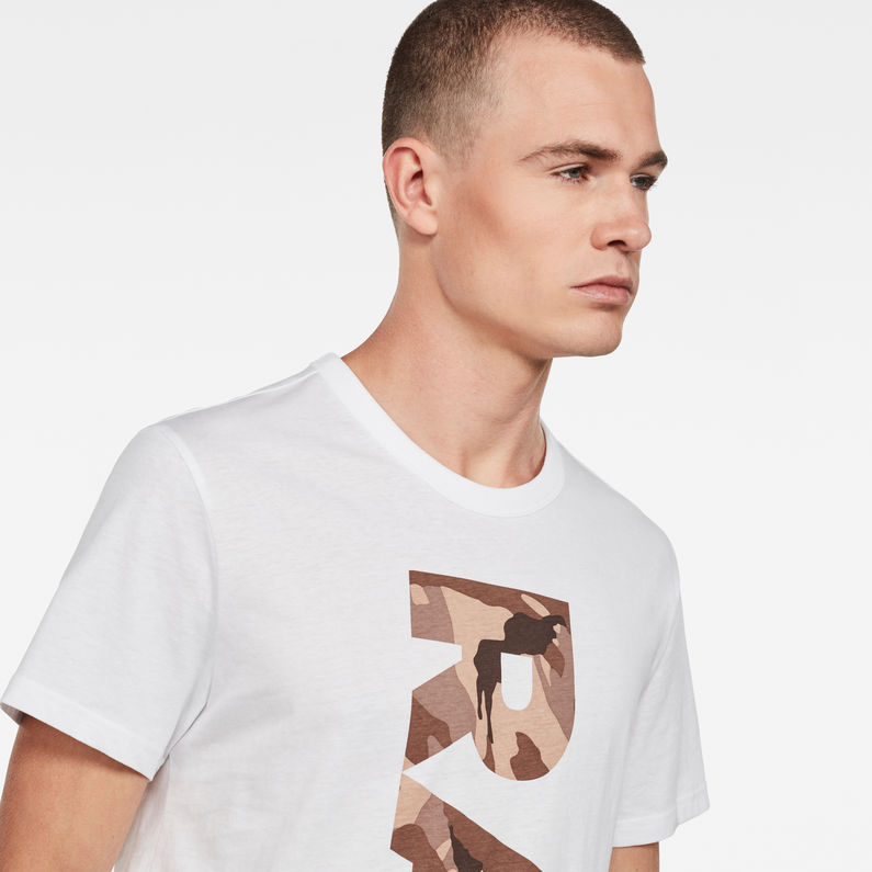 G-Star RAW® T-shirt Daba Logo Multi couleur detail shot