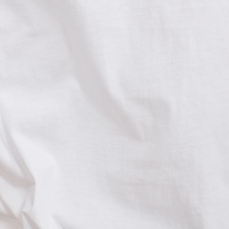 G-Star RAW® Mose Art Regular T-Shirt Weiß fabric shot