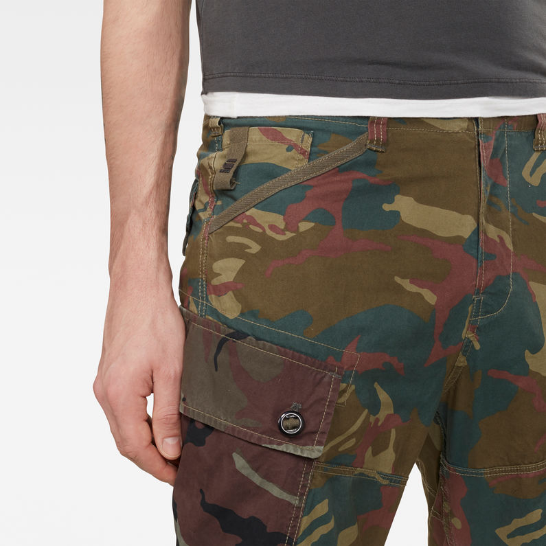 G-Star RAW® Pantalon cargo Roxic Straight Tapered Vert detail shot