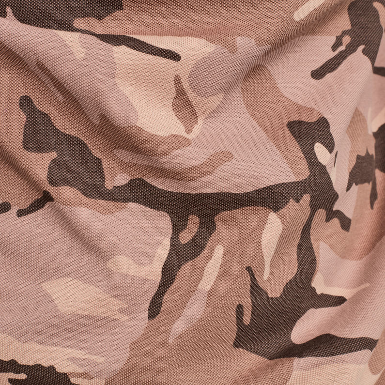 G-STAR® Camo Allover Slim Polo Pink
