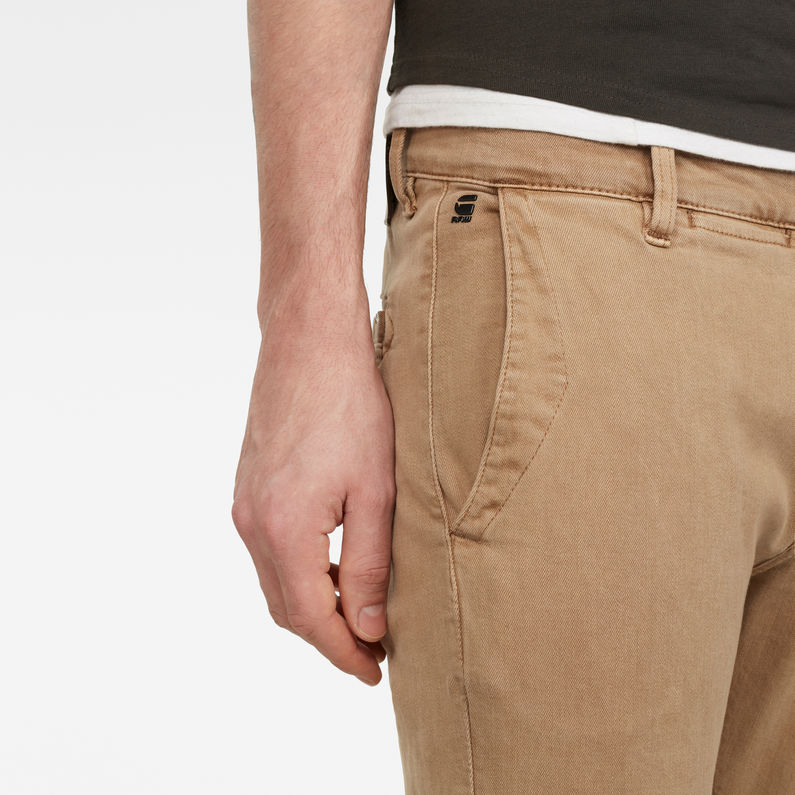 G-STAR® Skinny Chino Brown detail shot