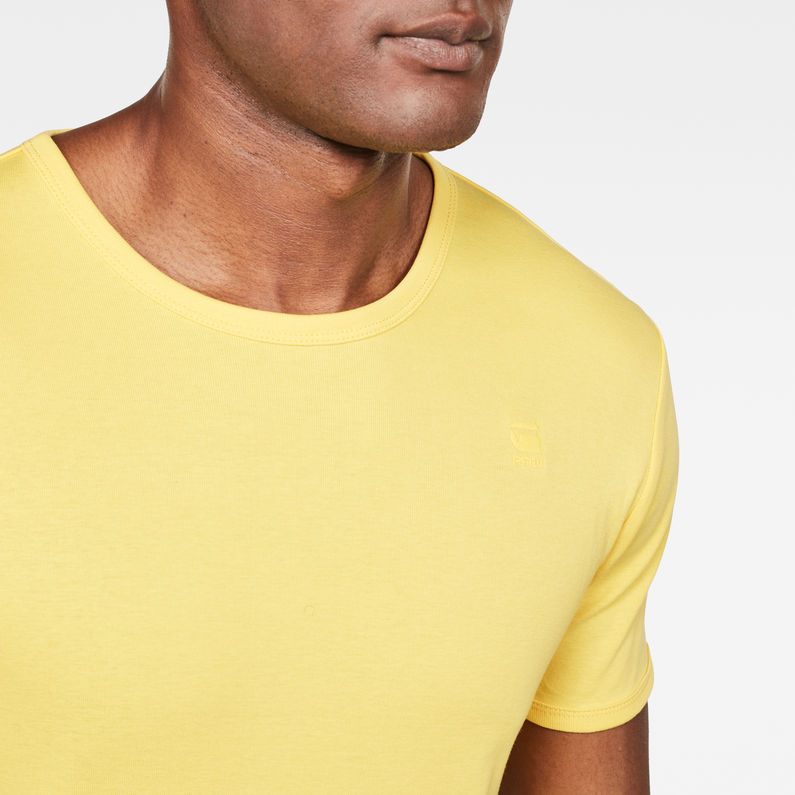 G-Star RAW® T-shirt Base Jaune detail shot