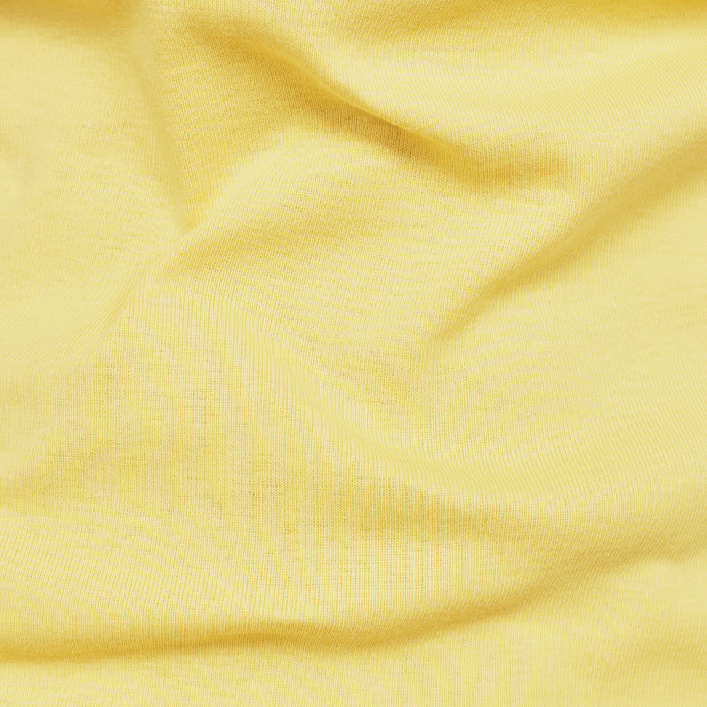 G-Star RAW® Base T-Shirt Yellow fabric shot