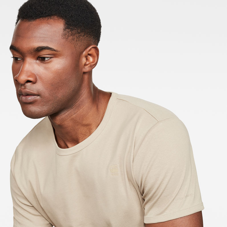G-Star RAW® T-shirt Base Beige detail shot