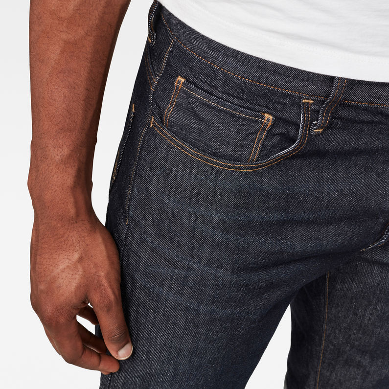 G-STAR® 3301 Denim Shorts Dark blue detail shot buckle