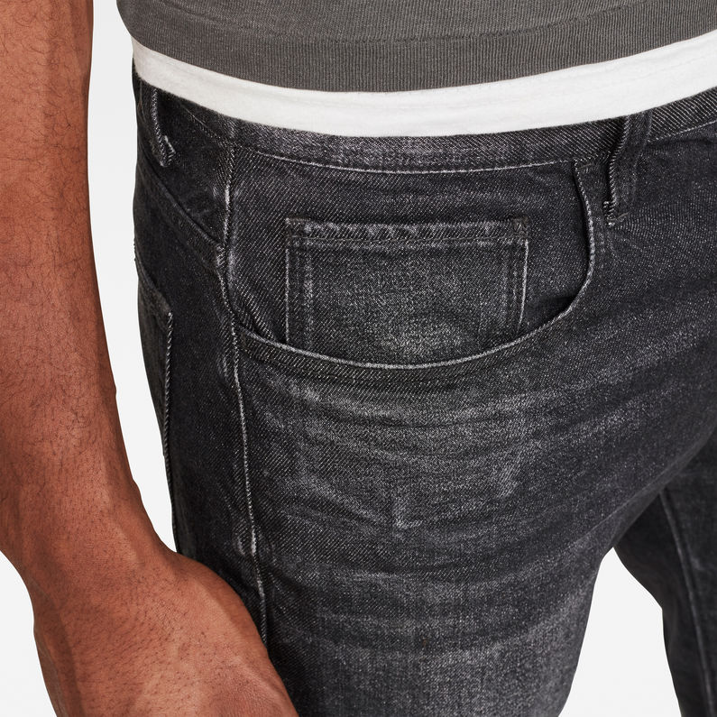G-Star RAW® 3301 Shorts Denim Negro detail shot buckle
