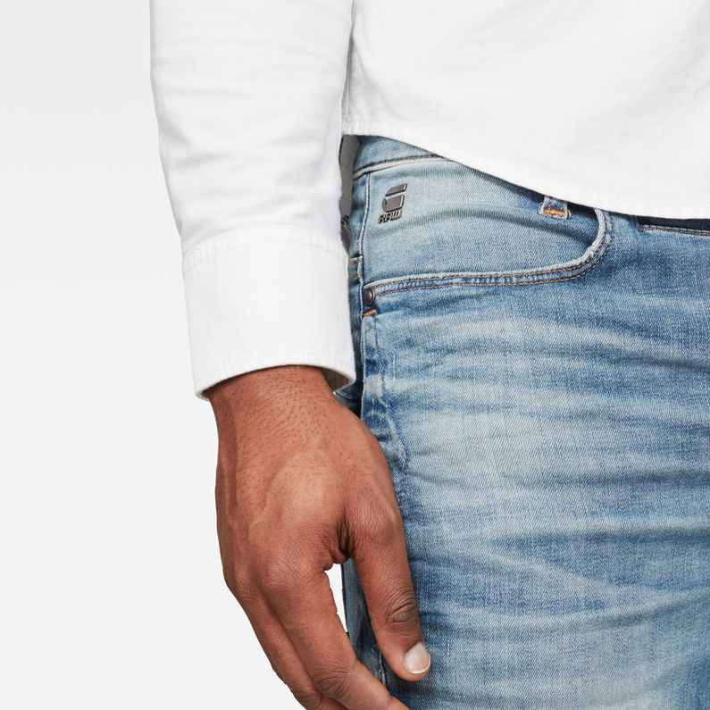 G-Star RAW® Short D-Staq 3D Bleu clair detail shot buckle