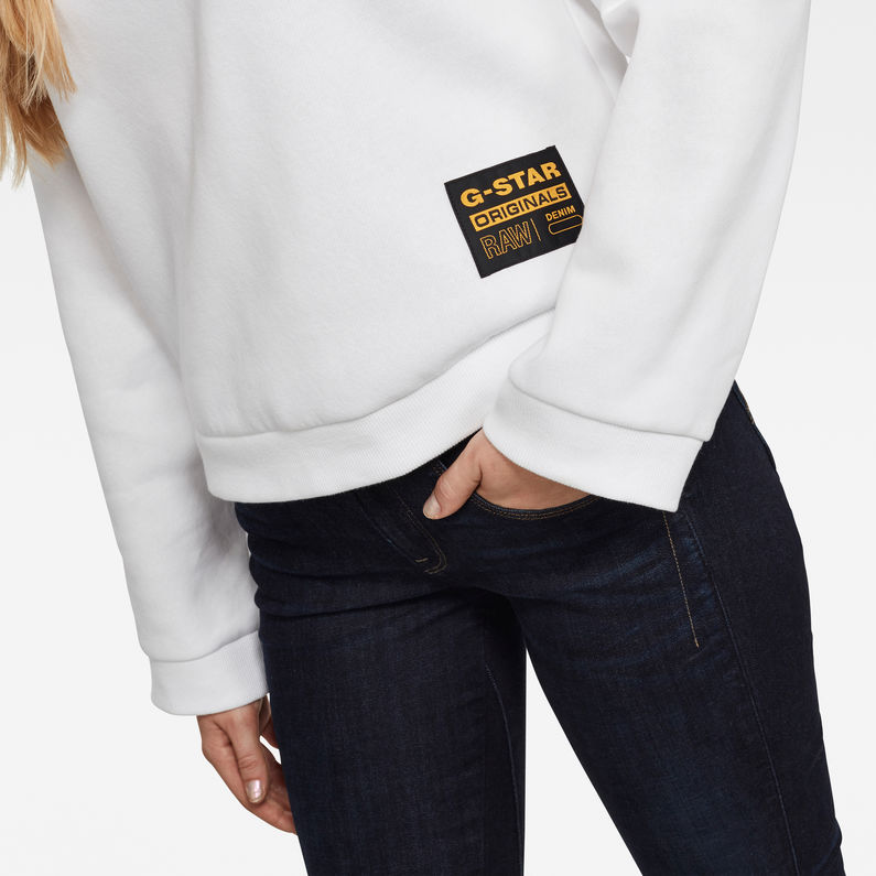 G-Star RAW® Bilbi Sweater Blanc detail shot
