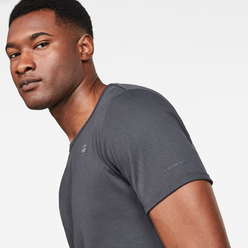 G-Star RAW® T-shirt Base Gris detail shot