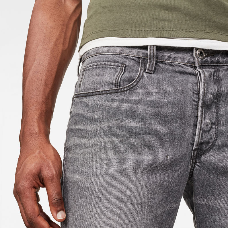 G-STAR® 3301 Denim Shorts Schwarz detail shot buckle