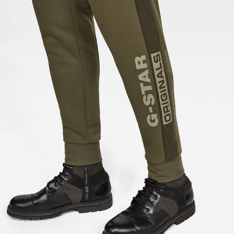G-Star RAW® Block Originals GR Sweat Pants Green detail shot