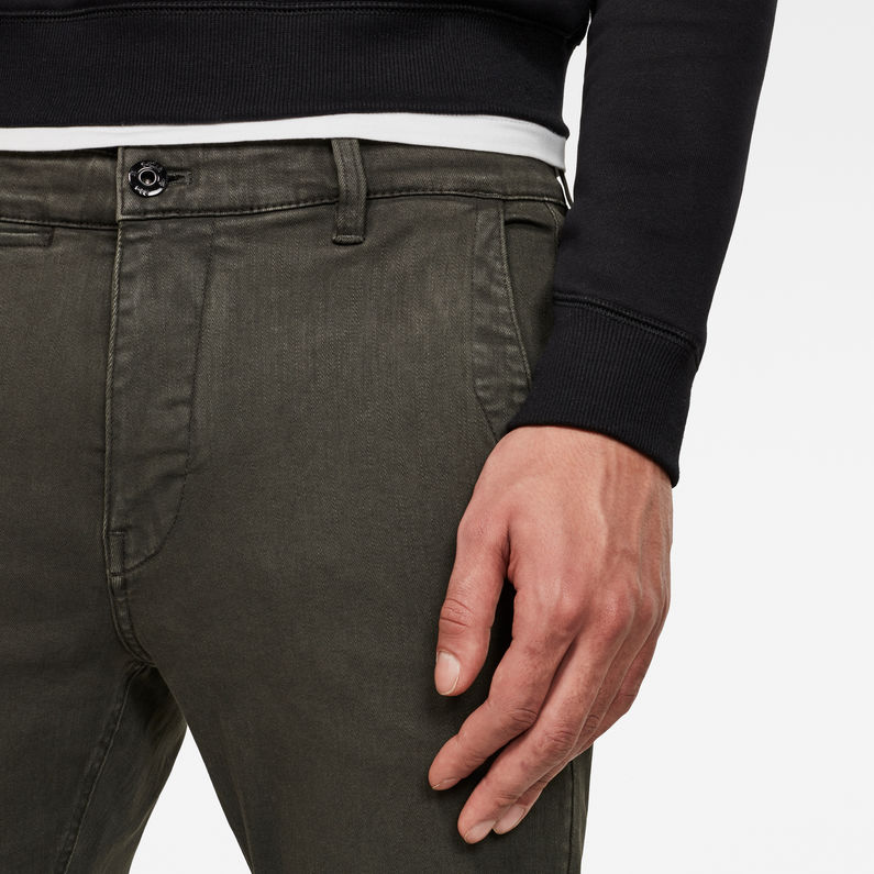 G-Star RAW® Pantalon Chino Skinny Gris detail shot