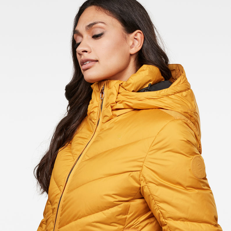 G-Star RAW® Veste Whistler Slim Down Jaune detail shot