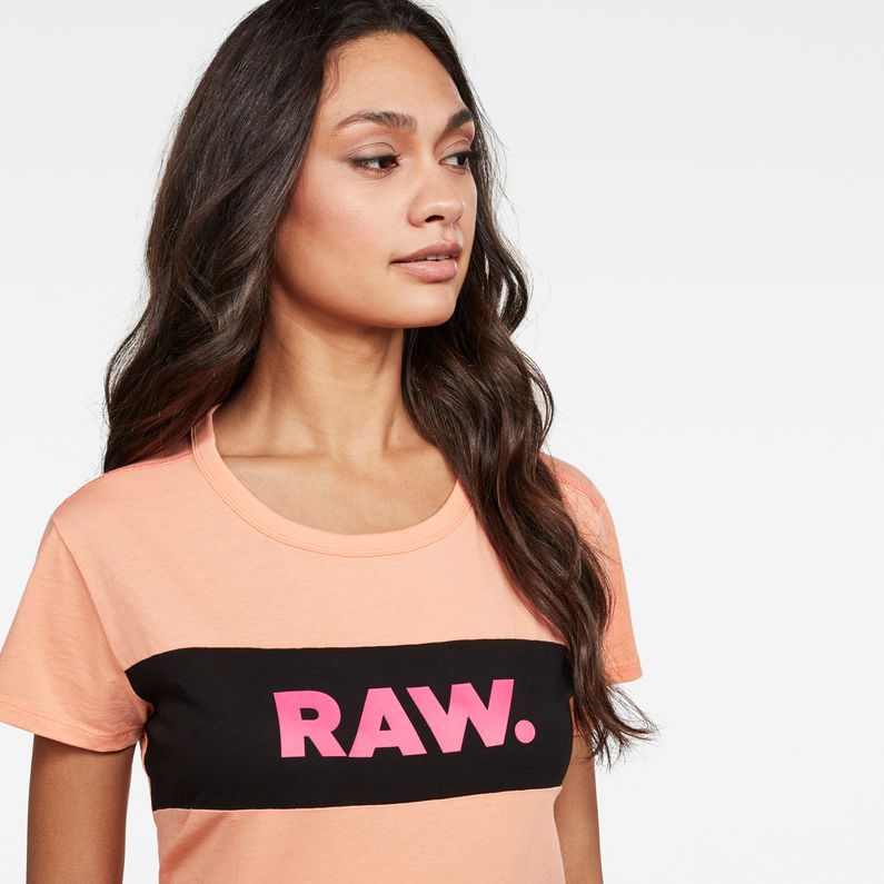 G-Star RAW® Gyre Cut & Sew GR Top Orange detail shot
