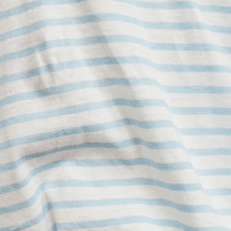 G-Star RAW® Graphic 21 Striped T-Shirt Hellblau fabric shot