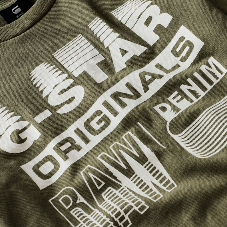 G-Star RAW® T-Shirt Green detail shot