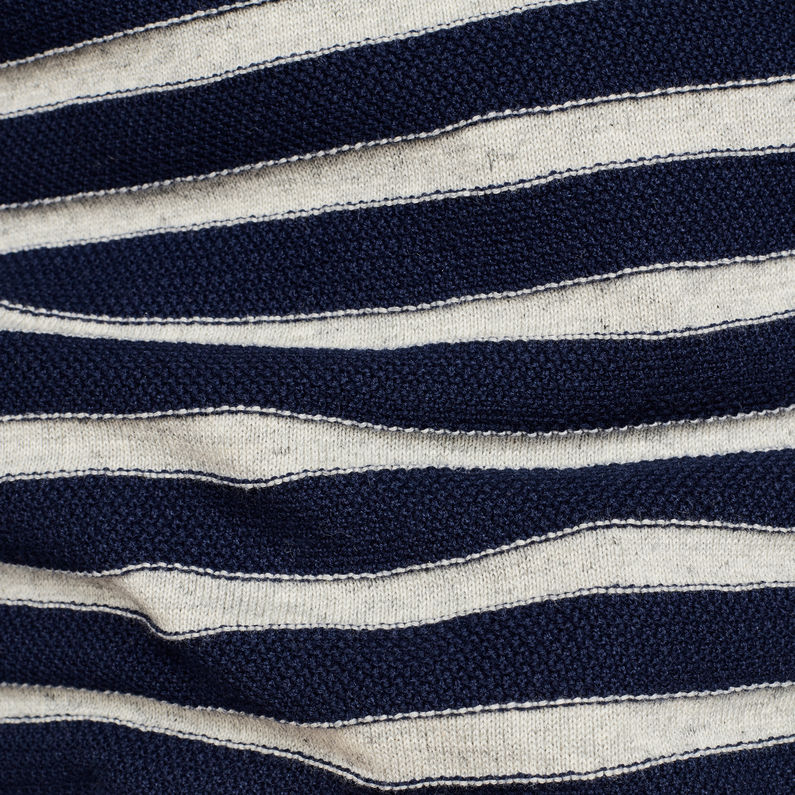 G-Star RAW® Pull en maille Stripe Gris fabric shot