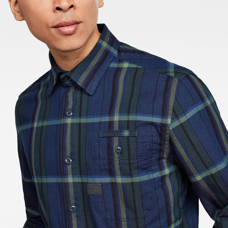 G-STAR® Bristum 1 Pocket Slim Overhemd Donkerblauw