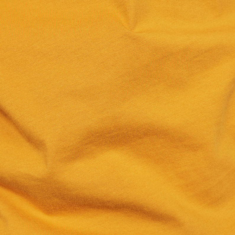 G-Star RAW® T-Shirt Graphic 13 Slim Jaune fabric shot