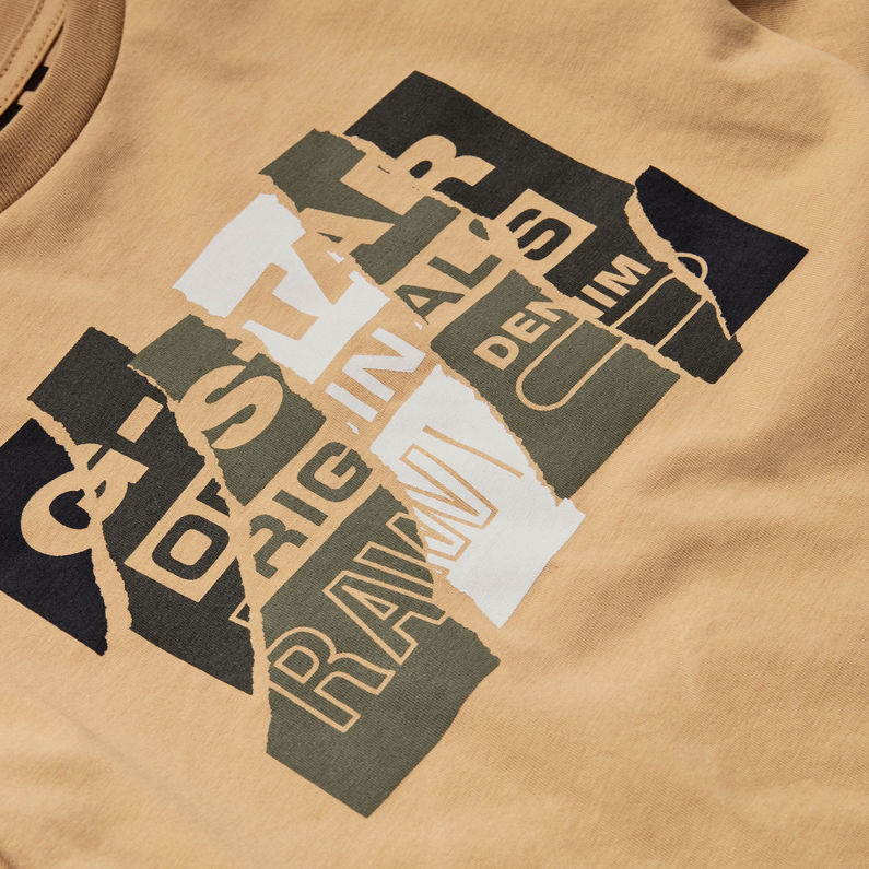 G-Star RAW® T-Shirt Brown detail shot
