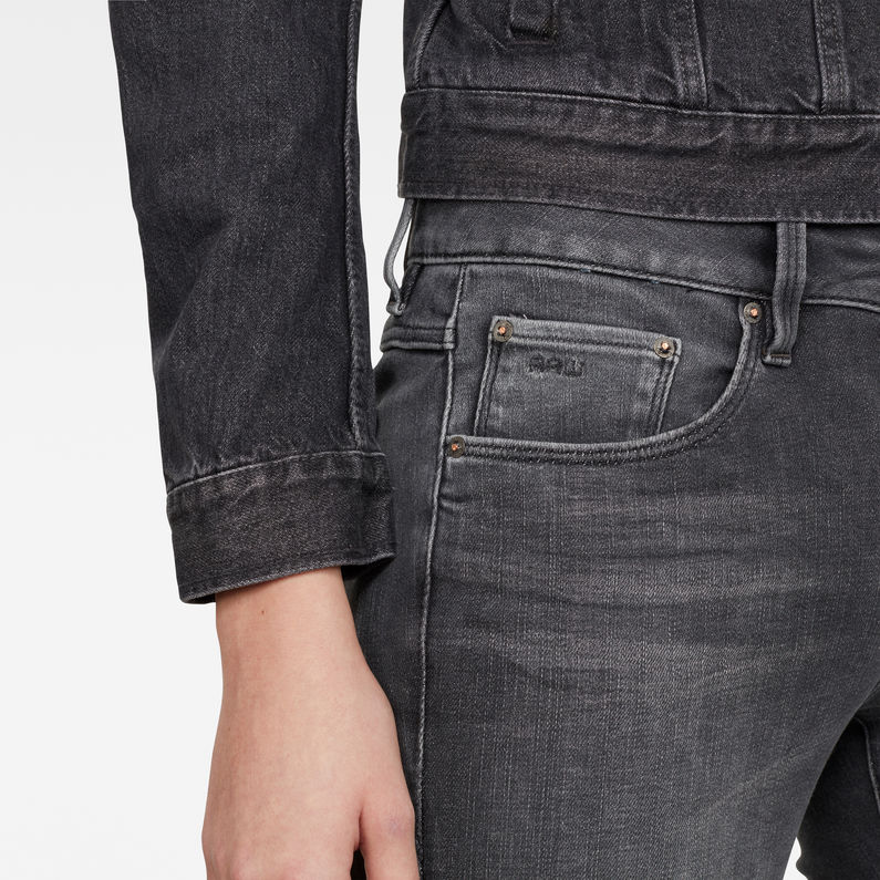 G-Star RAW® Jean 3301 Mid Skinny Noir