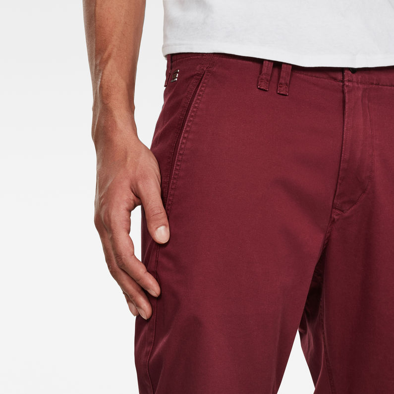 G-STAR® Vetar Slim Chino Red detail shot