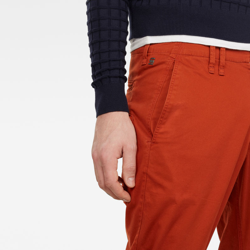 G-Star RAW® Vetar Slim Chino Brown detail shot