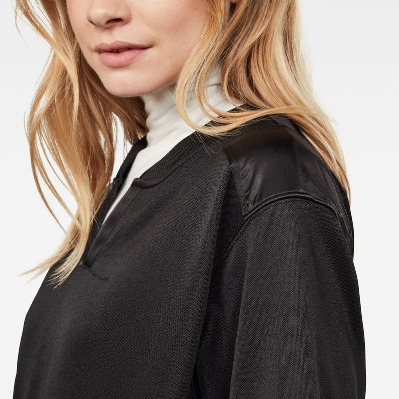 G-Star RAW® Vestido Utility Cocaux Boyfriend Long Sweat Negro