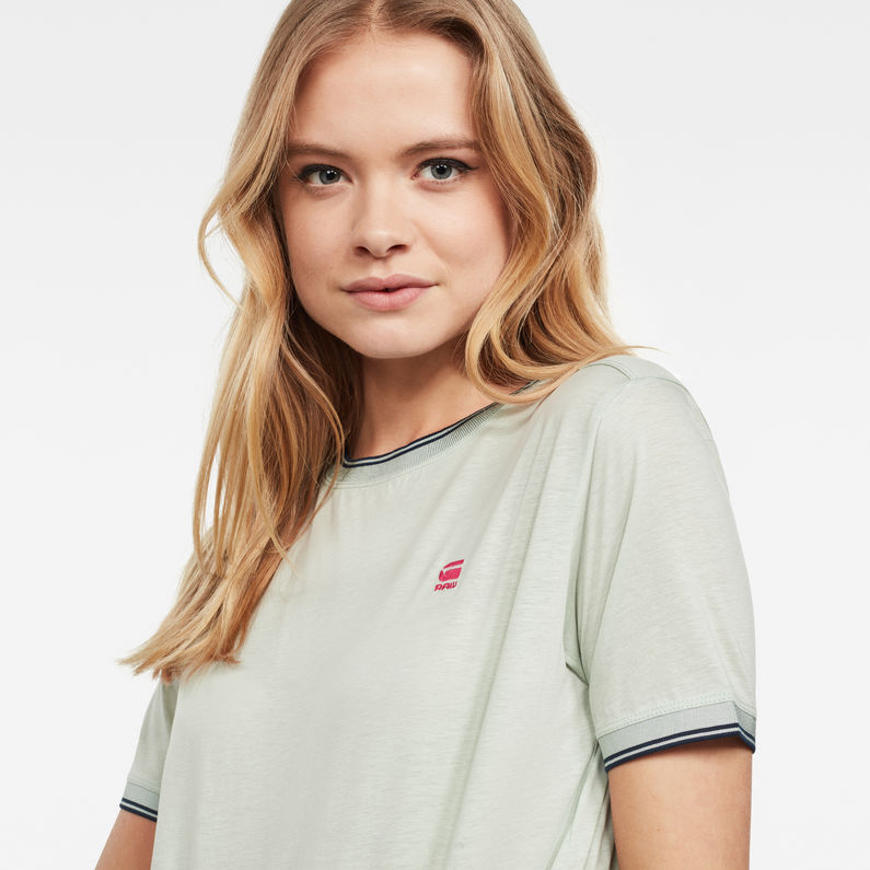 G-Star RAW® Haut Gyre Ringer Vert detail shot