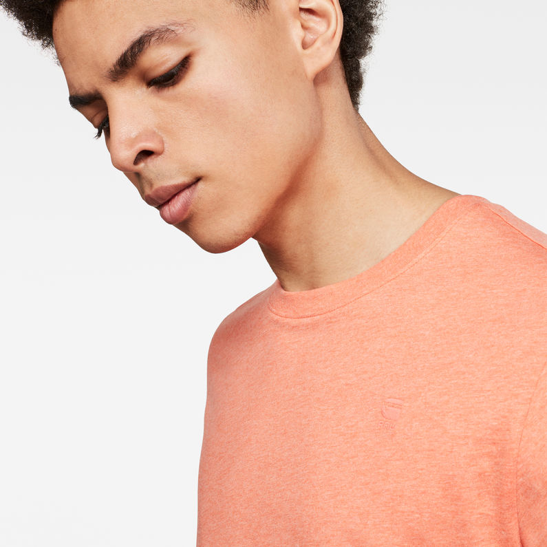 G-Star RAW® T-shirt Base-S Orange detail shot