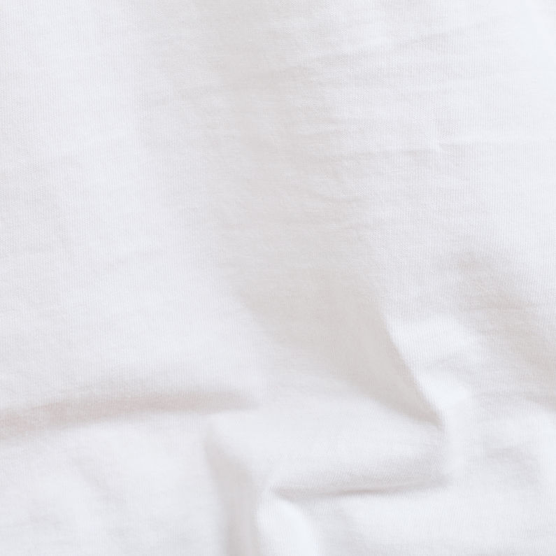 G-Star RAW® T-shirt 89 Thistle GR Slim Blanc fabric shot