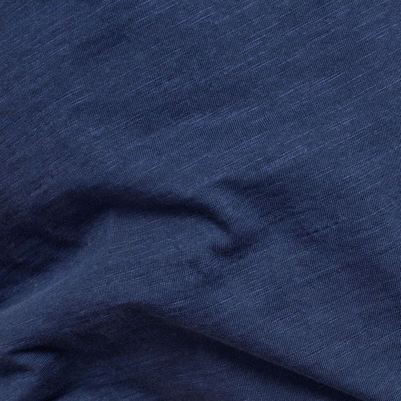 G-Star RAW® T-shirt Contrast Pocket Bleu foncé fabric shot