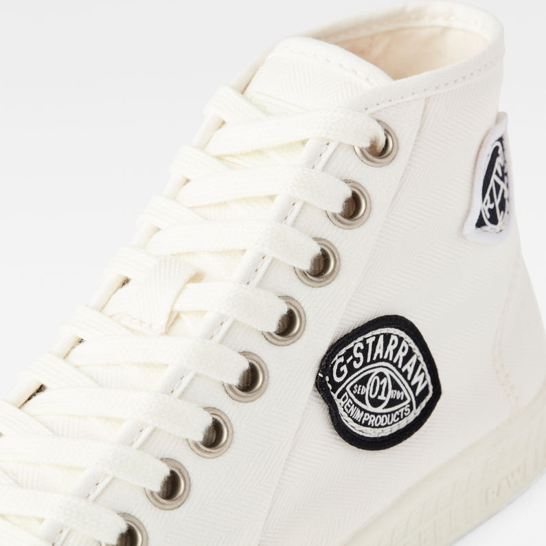 G-Star RAW® Rovulc Badges Mid Sneaker Beige detail