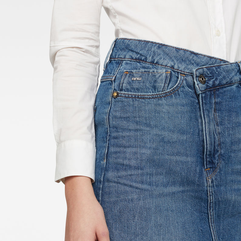 G-STAR® Falda Joci Skirt Ripped Edge Azul intermedio