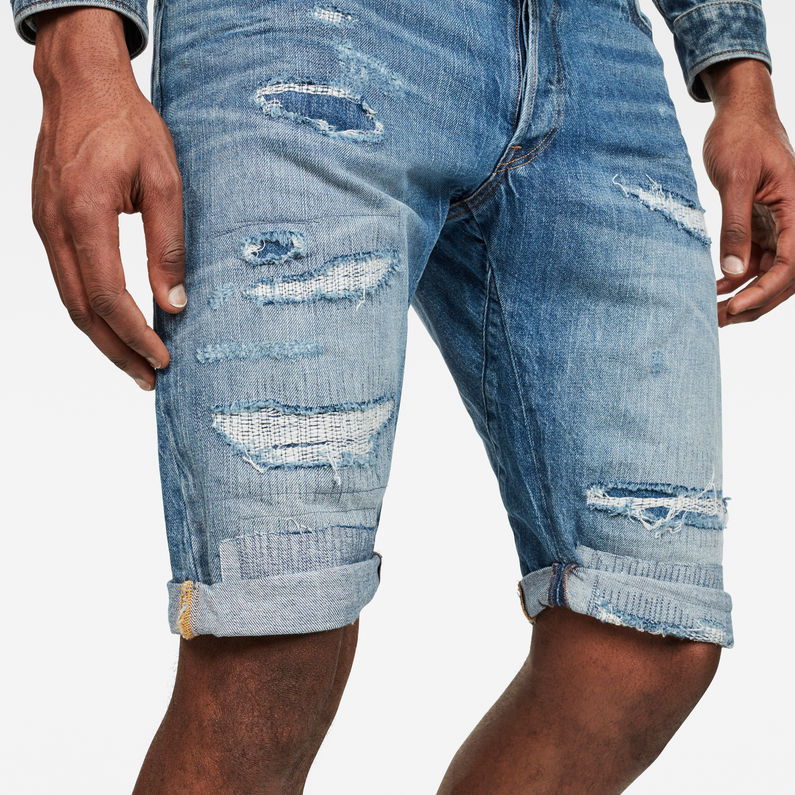 G-STAR® Arc 3D Shorts Medium blue detail shot buckle