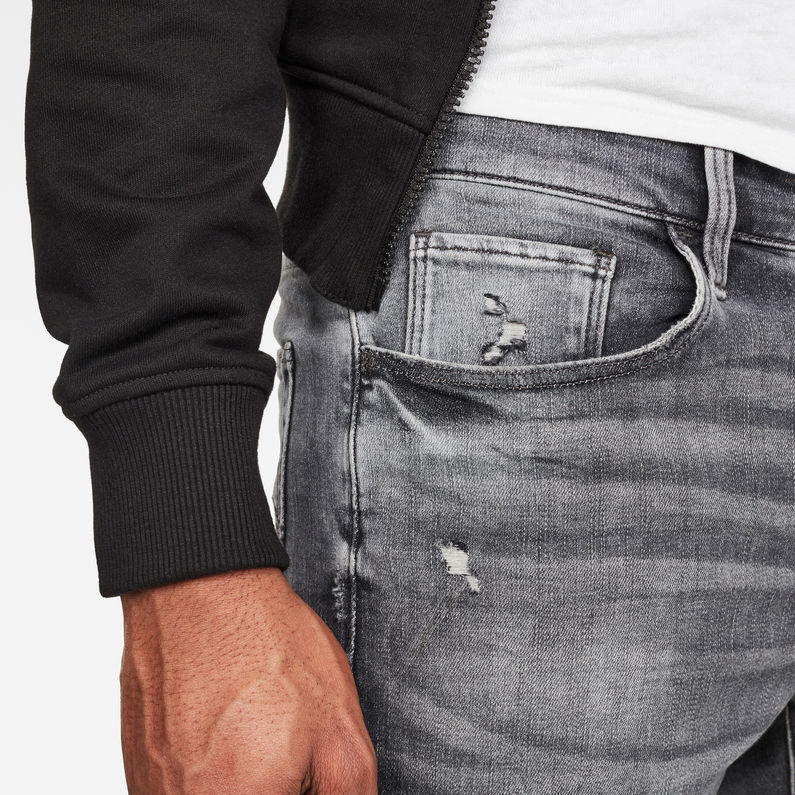 G-Star RAW® 3301 Denim Slim Shorts Zwart detail shot buckle