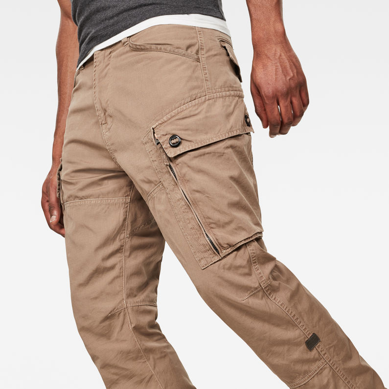 G-Star RAW® Pantalones Roxic Straight Tapered Cargo Beige detail shot