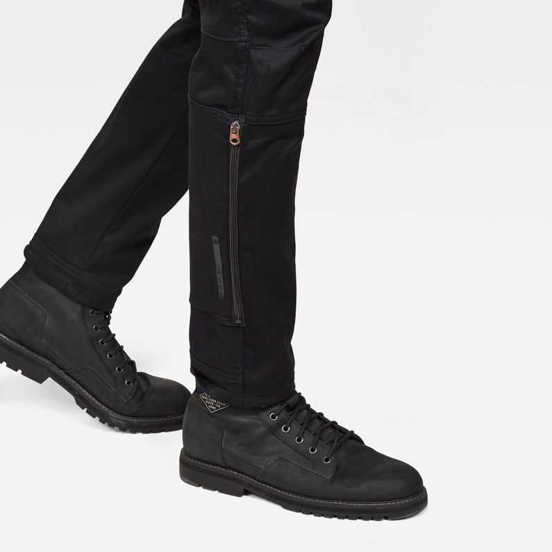 G-STAR® Front Pocket Slim Cargo Pants Black detail shot