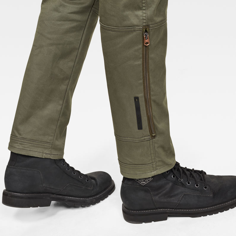 G-STAR® Front Pocket Slim Cargo Pants Green detail shot