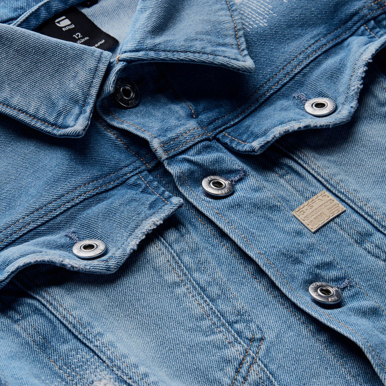 G-Star RAW® 3301 Denim Jacket Bleu clair detail shot