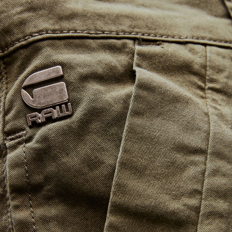 G-Star RAW® Bronson Slim Shorts 緑 detail shot