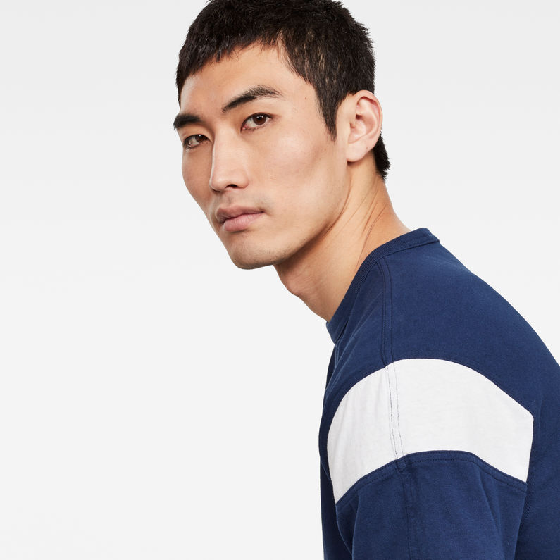 G-Star RAW® Sport Panel Originals Logo GR T-Shirt Dark blue detail shot