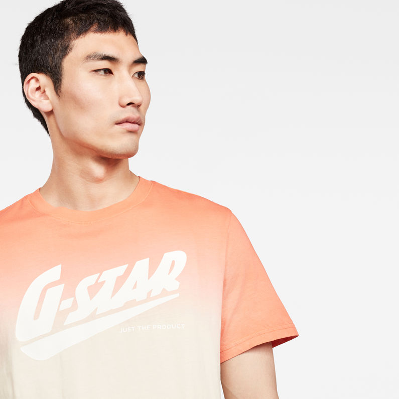 G-Star RAW® T-shirt Dip Dye GR Rose detail shot