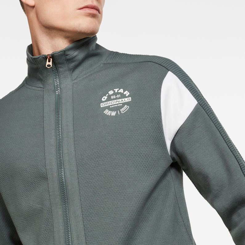 G-Star RAW® T-shirt Korpaz Zip Through Vert detail shot