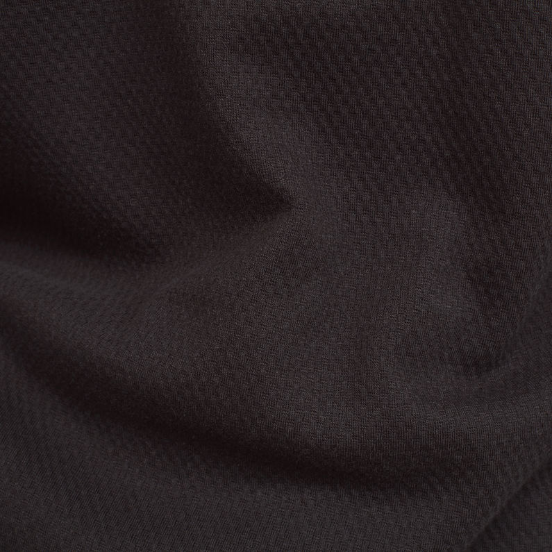 G-Star RAW® T-shirt Korpaz Zip Through Noir fabric shot