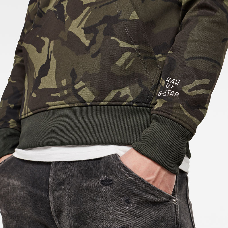 G-Star RAW® Sweat à capuche Gsraw GR Vert detail shot