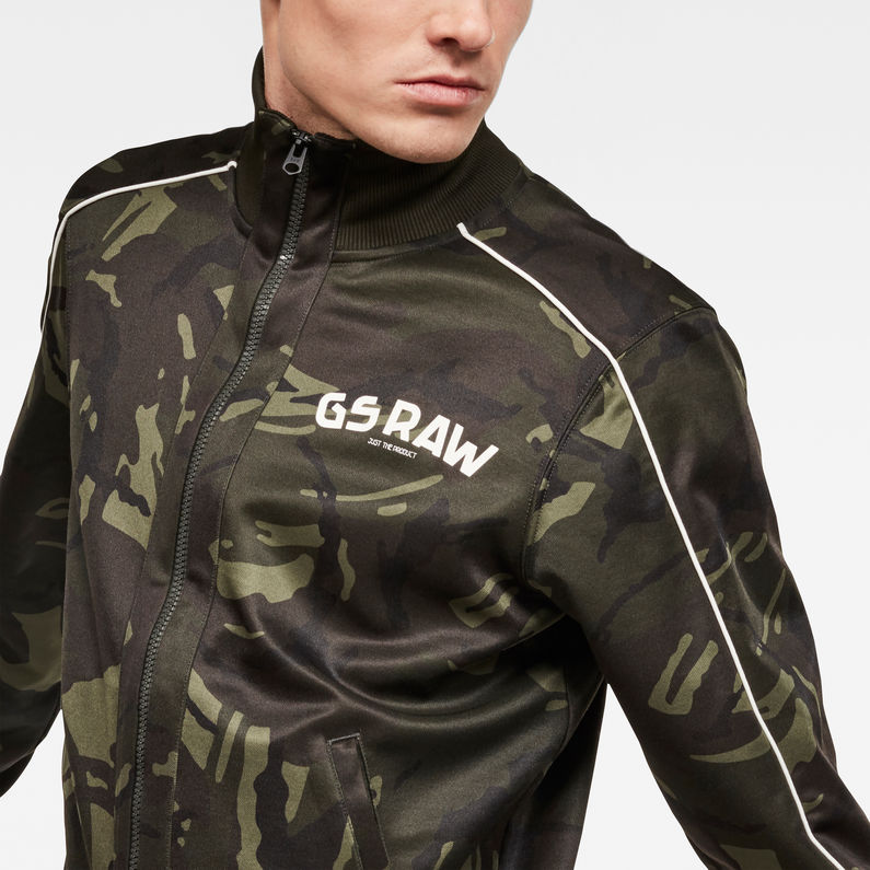G-Star RAW® Veste de survêtement Gsraw Allover Vert detail shot