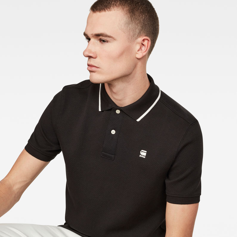 G-STAR® Polo Heavy Jersey Noir
